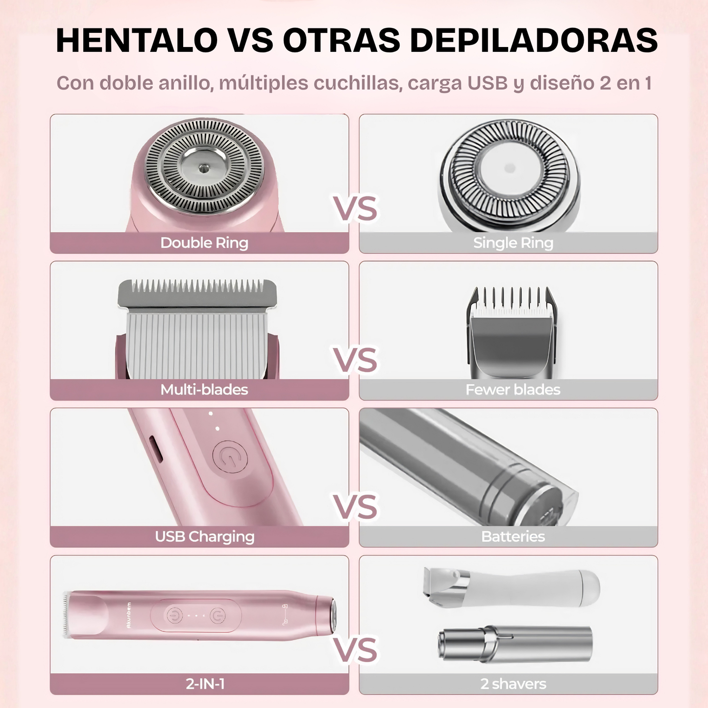 Depiladora 2 en 1
