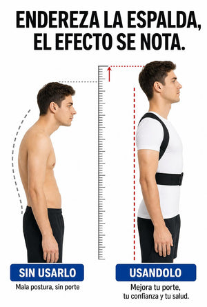 Corrector de Postura Inteligente — Alivio para Espalda y Cuello
