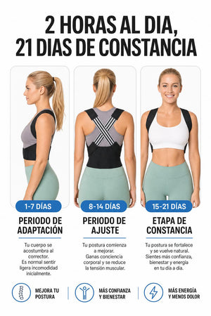 Corrector de Postura Inteligente — Alivio para Espalda y Cuello